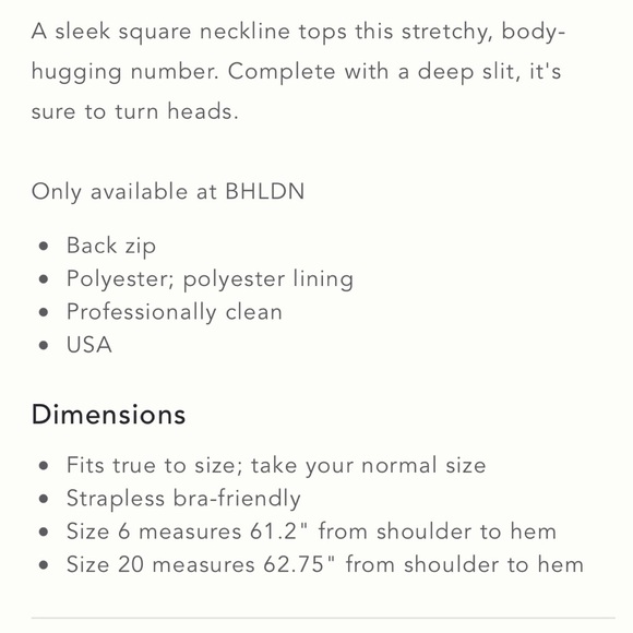 NWT BHLDN Adena Square-Neck Maxi Dress Black 10 - Picture 5 of 15